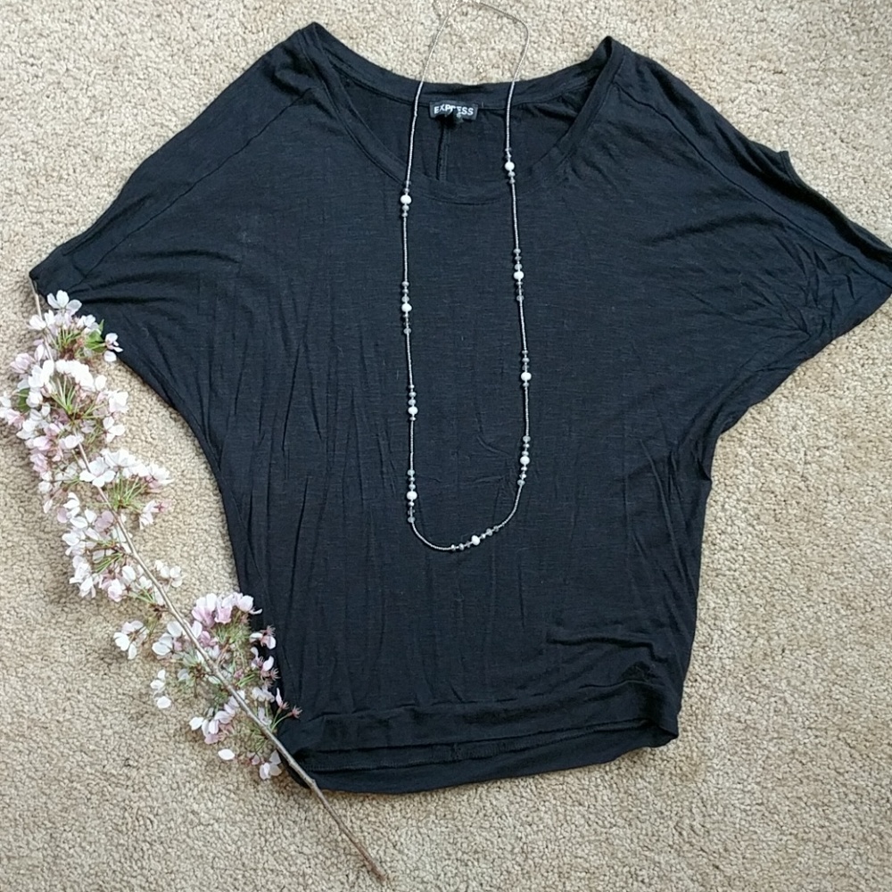 Black V neck top